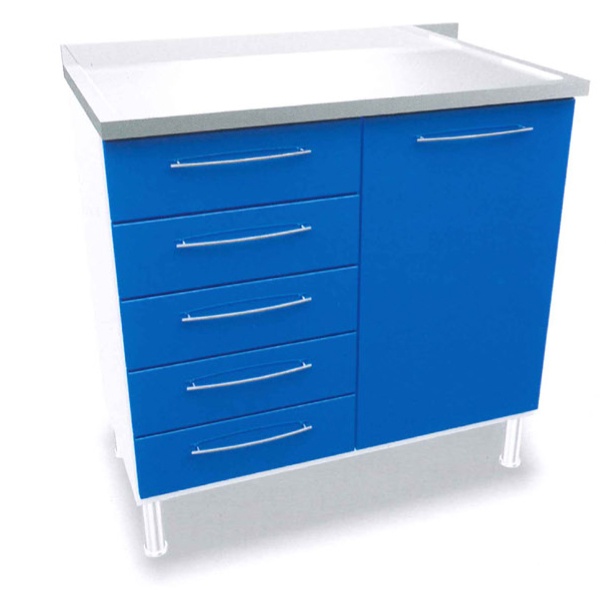 ERMetal-Plaster-Bench-W/-1-Door---5-Drawers-W/-S/S-Top-(100-Cm)